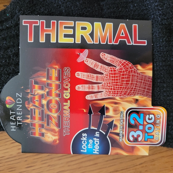 Thermal Gloves 2 pair black - Picture 2 of 3